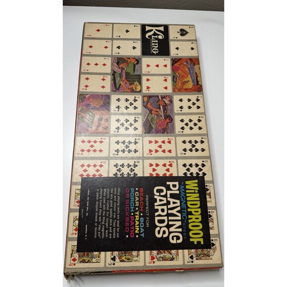 Vintage Kling Windproof Magnetic Playing Cards Model 55*NEW Cards SEALED*